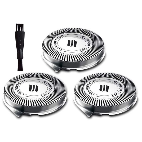 SH30 Replacement Heads for Philips Norelco Shaver,SH30 Heads Compatible with Series 3000,2000,1000,S738 with Durable Sharp Blade, Electric Razor Shaving Heads Blades Back-Up Rotary Heads Accessories