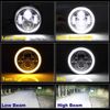 7" inch LED Headlight DRL Angel Eyes for Harley-Davidso
