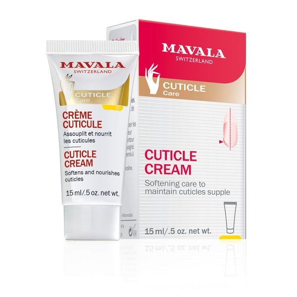 MAVALA Cuticle Cream | Serum Conditioner for Nail Health | Softening Cream to Maintain Healthy Cuticles | Support Cuticle Repair | Nail Care | 0.5 Ounce Bottle