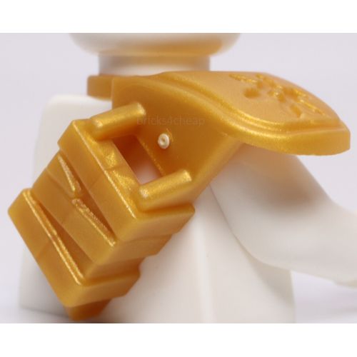 Lego Pearl Gold Minifig Armor Shoulder Pad Single Star Lettering Katana Scabbard