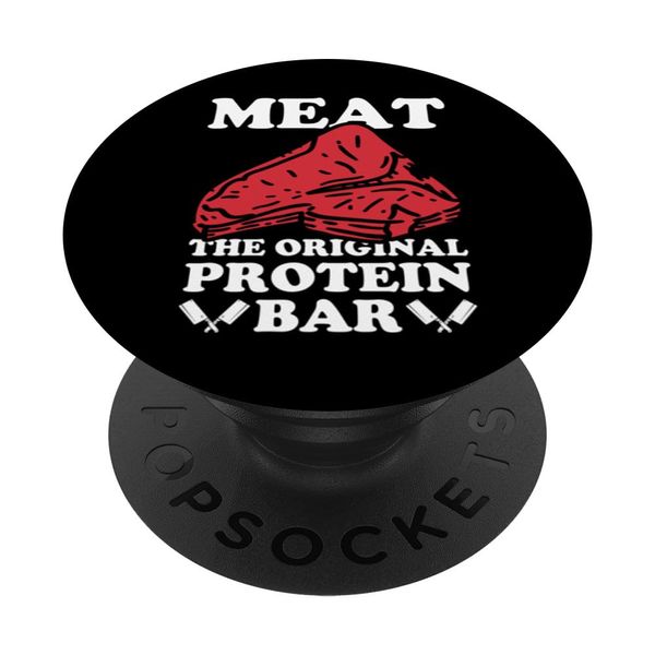 Meat The Original Protein Bar Butcher PopSockets Standard PopGrip