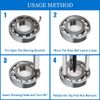 Three-jaw Puller Kit Inner Hole Removal Tool Bearing Disassembly with Box