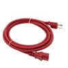 Red 10 FT COMPUTER POWER SUPPLY AC CORD CABLE WIRE FOR HP DELL ACER DESKTOP PC
