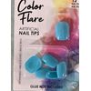 L.A. Colors Press On Artificial Nails - C68418 Appealing Short Square Turquoise