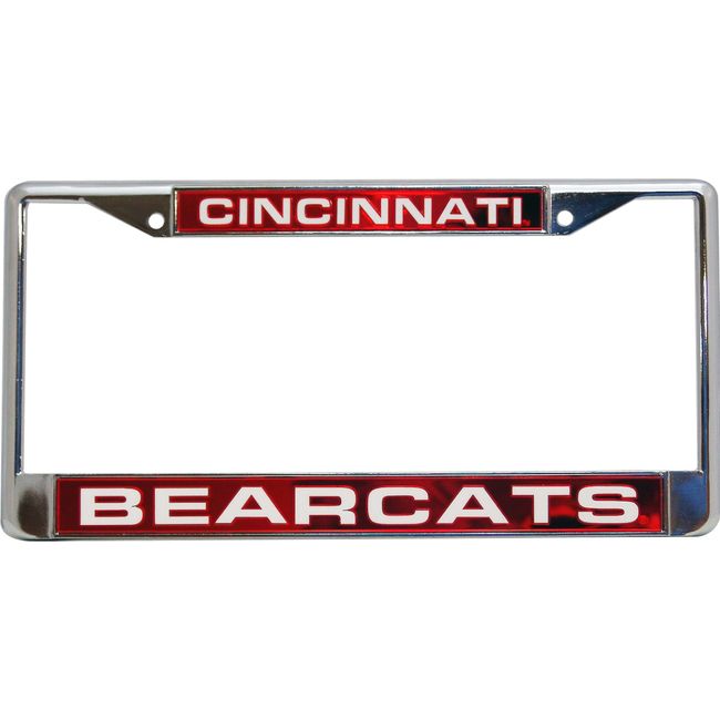 Rico Industries NCAA Unisex-Adult Laser Cut Inlaid Standard Chrome License Plate Frame