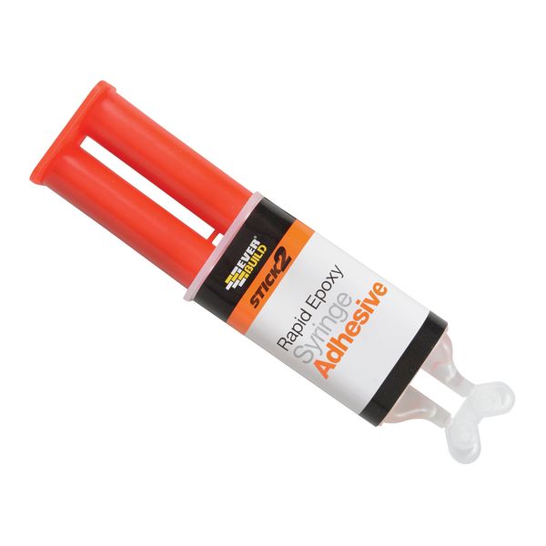 Everbuild Stick 2 Rapid Setting Epoxy Adhesive Syringe – Fast Curing – 24 ml