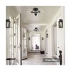 Mid Century Modern Ceiling Light Clear Globe Semi Flush Mount Ceiling Light B...