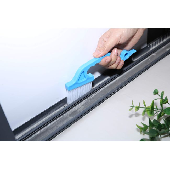 Hand-held Groove Cleaning Tools Window Track Cleaning Brushes 2 in 1 Window  Track Gap Cleaning Brushes for Door Window Kitchen