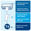 Tork Toilet Paper Roll Wall Mounted Dispenser Black T4, Compact, Elevation Range, 557008