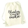 Flox Creative Natural Drawstring Bag Blending is my Cardio