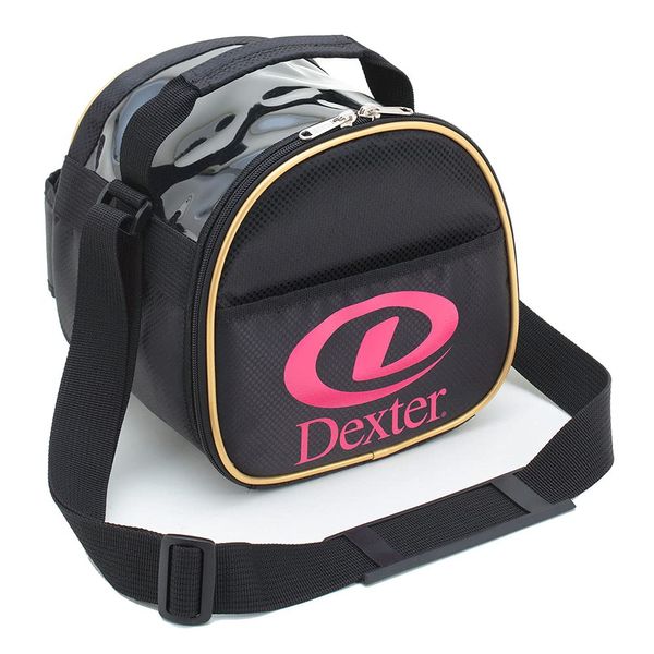 Dexter BX20 Ball Case Dexter Bowling Bag Single Bowling Equipment Bowling Goods (Black Red)