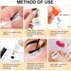 QUEWEL Eyelash Extension Glue 6ML Strong Black Lash Glue 1-2 Sec Quick Drying Professional Lash Extension Glue for Sensitive Retention 7-8 Weeks Eyelash Glue