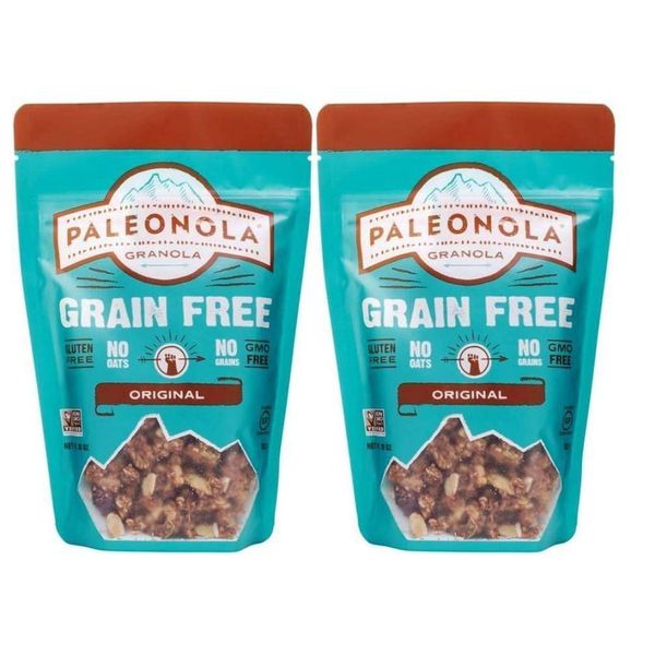 Paleonola Grain Free Granola Non-GMO, Grain, Soy, Gluten, Dairy Free Low Carb Protein Snack For A Healthy Breakfast, Original, 2 Pack