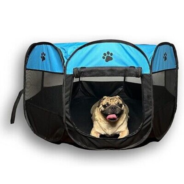 Foldable Pet Playpen | Safe Indoor & Outdoor Fun for Pets | Portable Sports D...