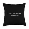 'Tuning Fork Therapist' / Tuning Fork Therapy Design Throw Pillow