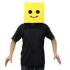 Male Yellow Brickman Costume Box Head