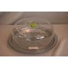 Akcam Cake Plate 32 cm Silver Glitter