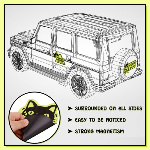 Set of 3 Reflective Student Driver Magnet for Car New Driver Sticker Please Be Patient Sign Keep Distance Sticker Decal Automotive Magnets Safety Sign Car Bumper Magnet Vehicle Sign (Funny Style)