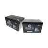 2-Pack 12V 12AH SLA Battery F2 Replacement for Guardian Liteway GL100 Mobility