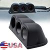 Universal 52mm 2" Triple Gauge Meter Holder Pod Dashboard Mount Dash Cup SUV ABS