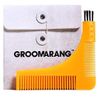 Beard Bib GROOMARANG Beard Catcher Shaving Apron for Men - PLUS Beard Shaping Comb Template