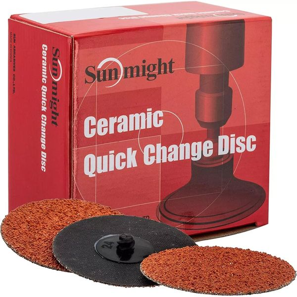 Sunmight Ceramic QCD 3" 80G Disc, 90606, 25 Discs
