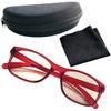 404 Blue Light Reduction Glasses that Charge Your Eyes - Sabae Blue Light Cut PC Glasses That Activate Eye Retina Cells and Expect Visual Improvement, red, (wine red)