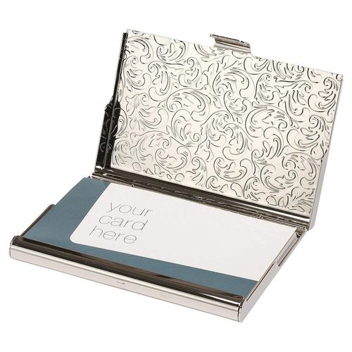 arabesukuka-doke-su Nickel Business Card Holder (1 – 49429 – 61)