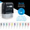 Self Inking Rubber Stamp with up to 4 Lines of Custom Text (Medium)