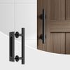 CCJH 9”/24cm Sliding Barn Door Handle Hardware, Pull Flush Door Handle, Black…