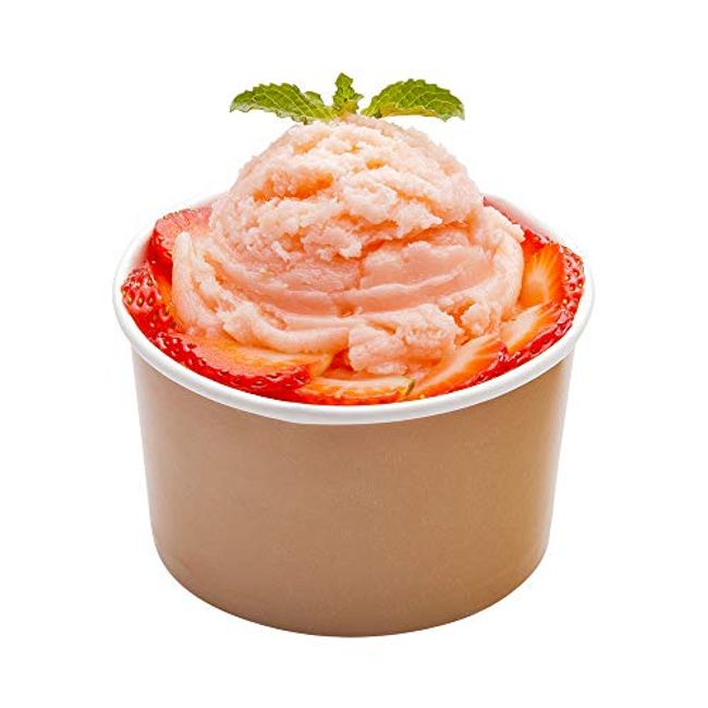  Restaurantware 200-CT Disposable White 3-OZ Ice Cream Cups -  Coppetta Small Hot & Cold To Go Cups: Perfect for Cafes - Eco-Friendly  Recyclable Paper Cup - Wholesale Takeout Food Container 