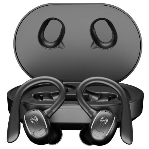 Wireless Ear-Hook TWS Earphones Bluetooth Earbuds Over The Ear Headphones Compatible with Cricket Outlast 5G/Ovation 3/Ovation 2/Ovation 1, True Stereo Charging Case Hands-Free Mic Headset