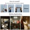 Remote Control LED Lights Under Cabinet Lighting Bar Wireless Portable LED 4Pcs