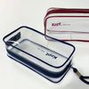Kept Raymay KPF902R Fujii Pencil Case, Clear Pen Pouch, Red