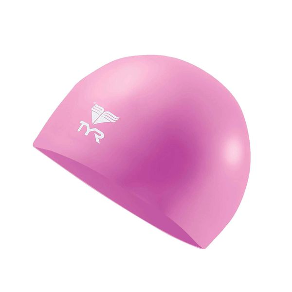 TYR Wrinkle Free Junior Silicone Cap, Pink