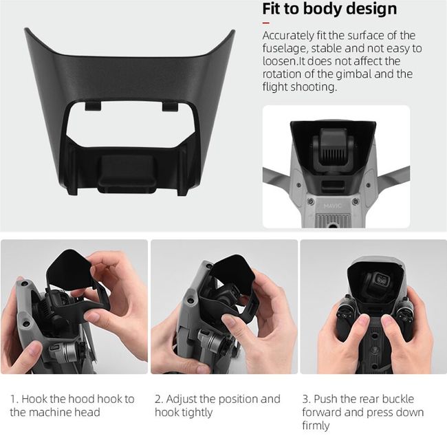 For DJI Mini 4 Pro Drone Anti-glare Lens Hood Gimbal Protective Sun Shade  Cover
