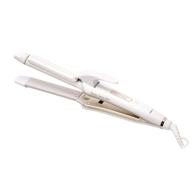 Koizumi KHR-7510/W Salon Sense 300 Silky Moist Hair Iron, 2-Way, 1.0 inches (26 mm), White