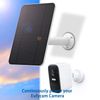 4W Solar Panel Compatible with Eufycam 2/2 Pro／2C/2C Pro/E / E20 / E40, Includes Secure Wall Mount, IP65 Weatherproof,13.1ft Power Cable