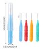 80 Pcs Interdental Brushes, Soft Dental Brushes Floss Brushes Teeth Brushes Toothpick Tooth Flossing Head Oral Dental Hygiene Brush for Cleaning Gaps Between Teeth
