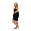 Robe Direct Quick Dry, Lightweight Waffle Spa/Bath Wrap with Adjustable Closure & Elastic Top (Black, Small-Medium)