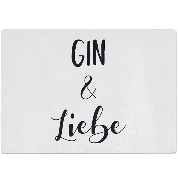 JUNIWORDS Glasschneidebrett, Gin & Liebe (1009537)