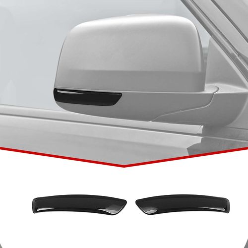 JeCar Side Mirror Turn Signal Light Trim Covers Smoked Blinker Indicator Covers Fit for Jeep Grand Cherokee 2011-2020, Black