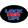 CafePress Lock HER UP Oval Car Bumper Sticker
