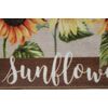 Printed Nylon Kitchen Rug (nonskid back)(18"x30") 3 SUNFLOWERS, AL