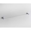 Square Single Towel Rail Chrome