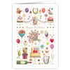 Card Happy Birthday,Multicoloured,115 x 163mm