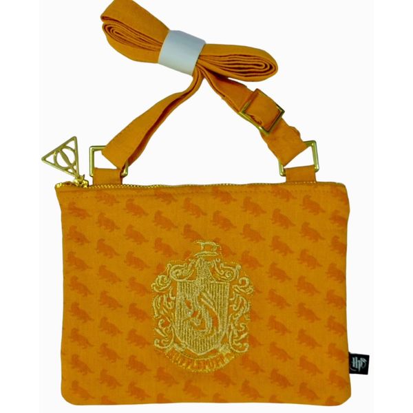 GWCC Licensed Harry Potter Hufflepuff Cross Body Messenger Bag adjustable strap