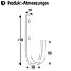 Connex Universal Hooks Galvanised Various Sizes, DY222014
