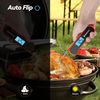0.5 Sec Instant Read, Meat Thermometer Digital, 100% Waterproof, Auto Flip, LCD