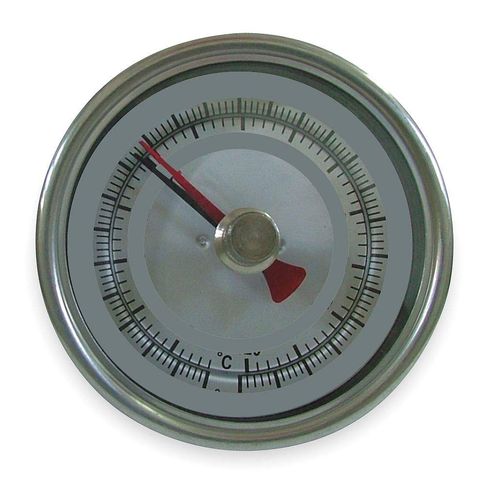 Dwyer Instruments - BTM34010D - Bimetal Thermom, 3 In Dial, 0 to 200F